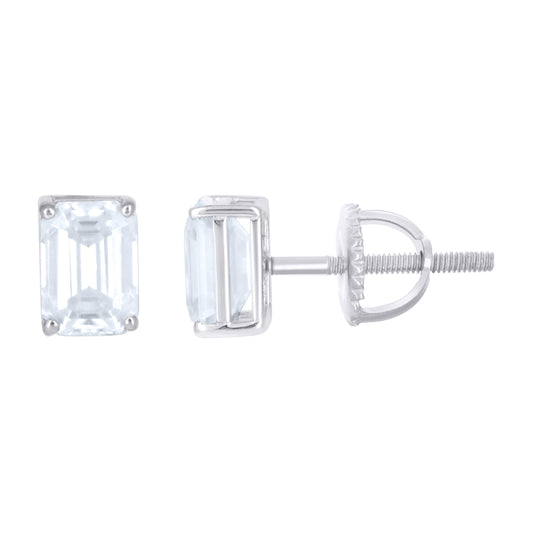 925 Sterling Silver Moissanite Earrings