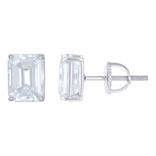 925 Sterling Silver Moissanite Earrings