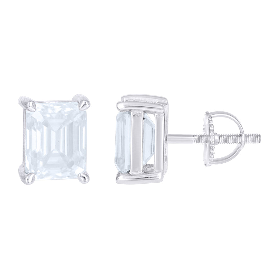 925 Sterling Silver Moissanite Earrings