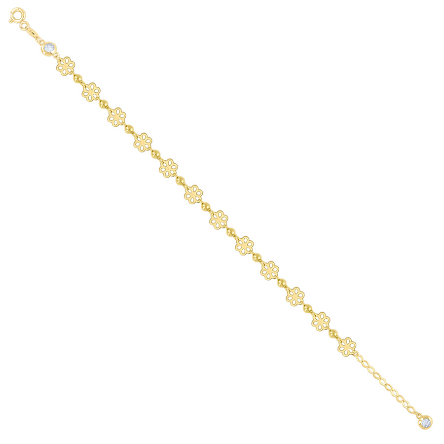 10Kt Gold Turkish Bracelet 8" (7"+1")