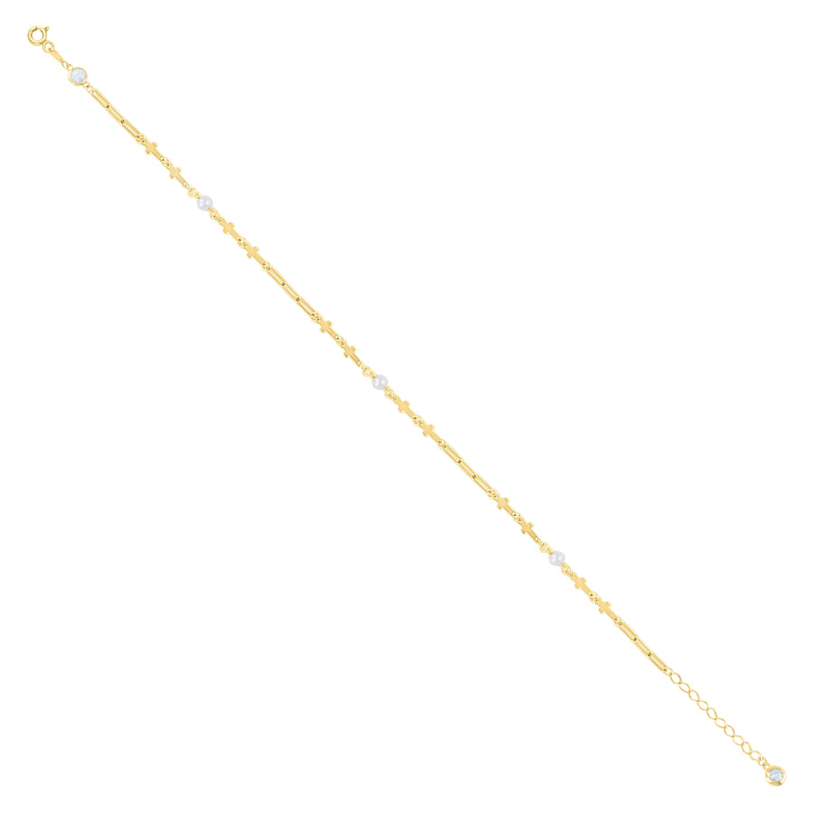 10Kt Gold Turkish Anklet 10" (9"+1")