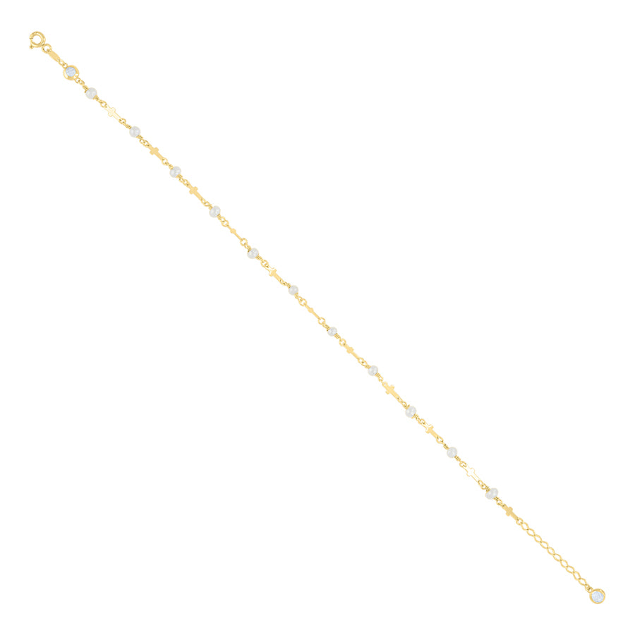 10Kt Gold Turkish Anklet 10" (9"+1")