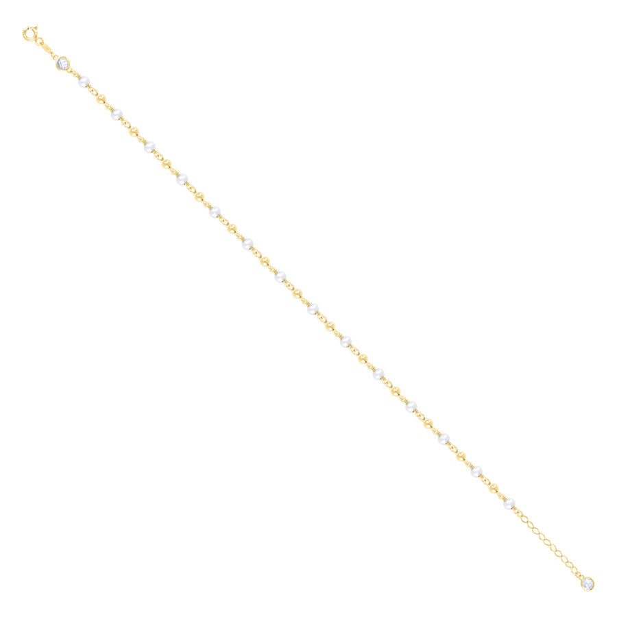 10Kt Gold Turkish Anklet 10" (9"+1")