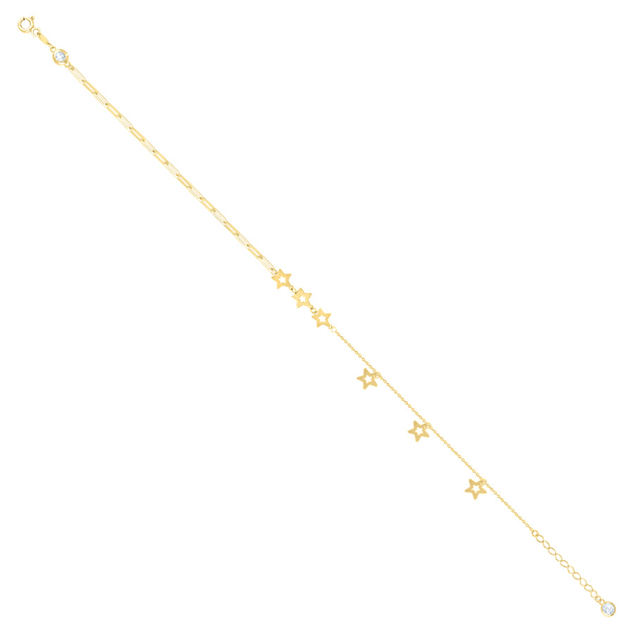10Kt Gold Turkish Anklet 10" (9"+1")