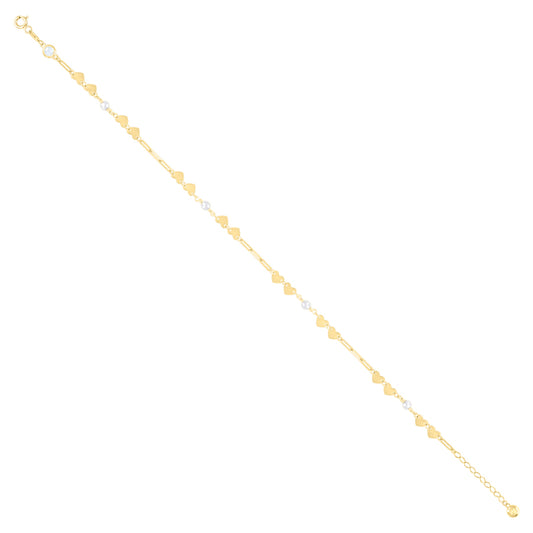 10Kt Gold Turkish Anklet 10" (9"+1")