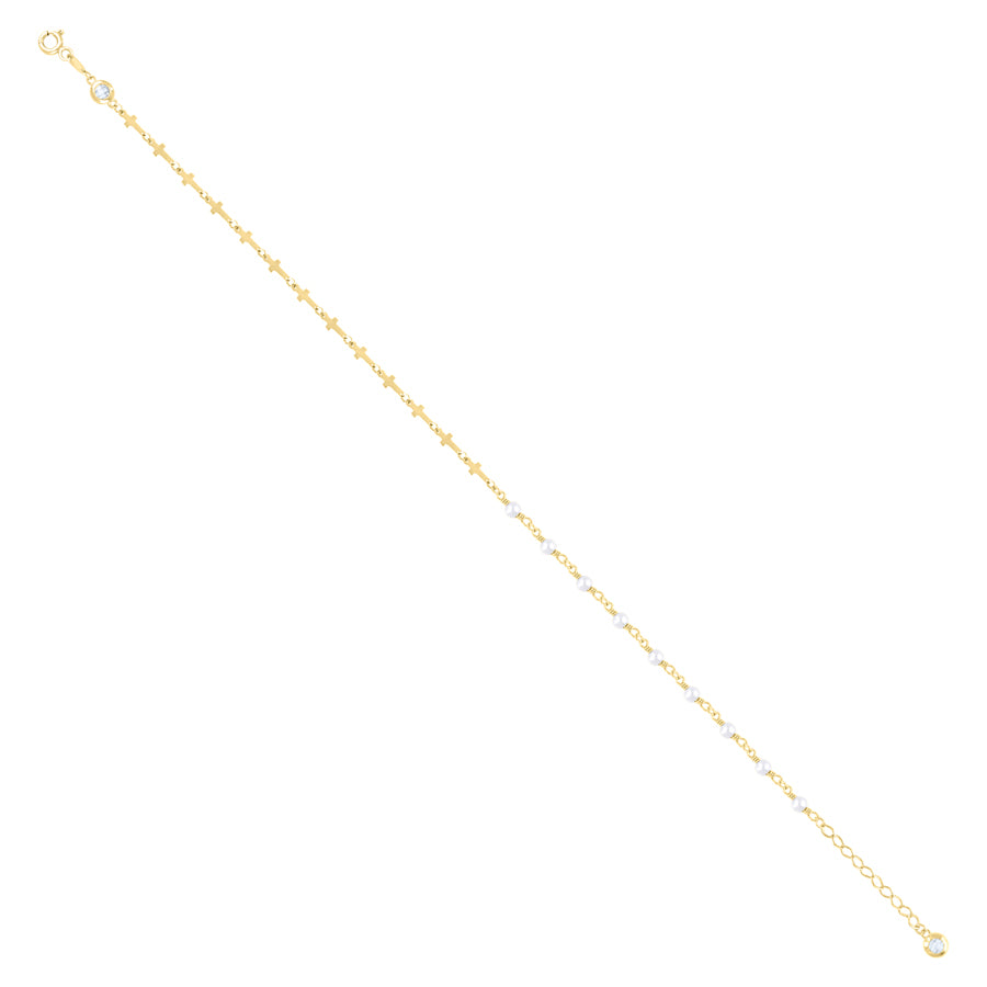 10Kt Gold Turkish Anklet 10" (9"+1")