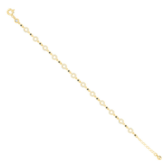 10Kt Gold Turkish Bracelet 8" (7"+1")