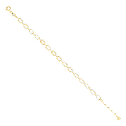 10Kt Gold Turkish Bracelet 8" (7"+1")