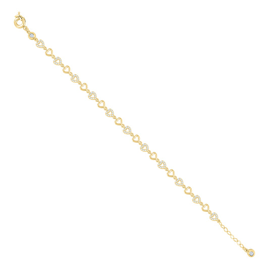 10Kt Gold Turkish Bracelet 8" (7"+1")