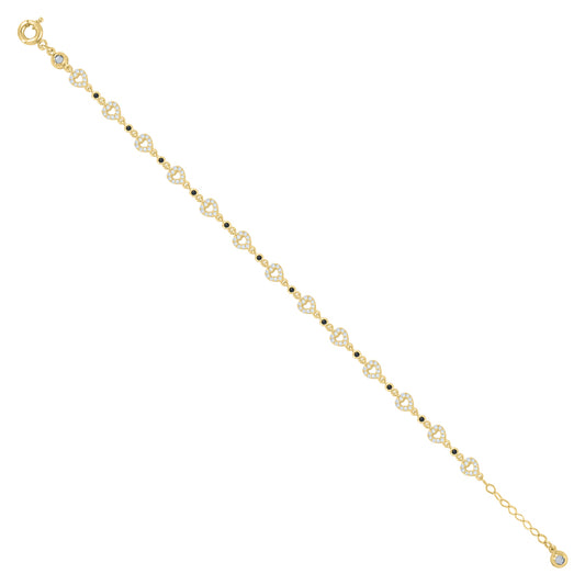 10Kt Gold Turkish Bracelet 8" (7"+1")