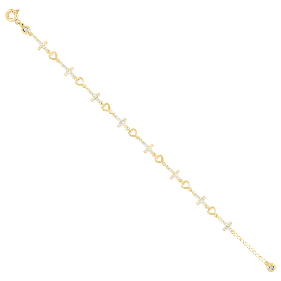 10Kt Gold Turkish Bracelet 8" (7"+1")