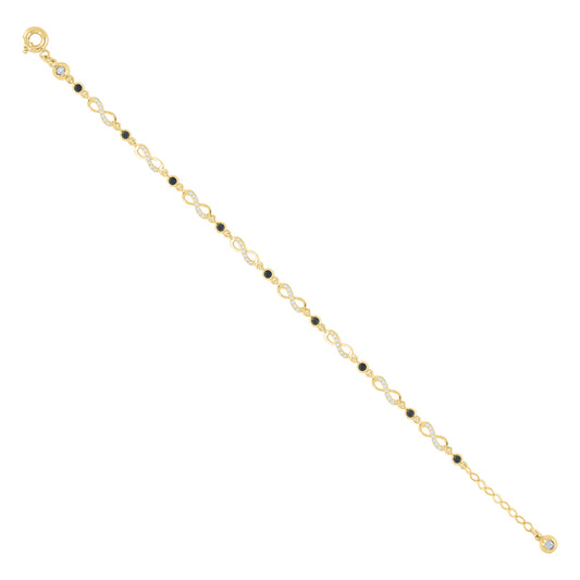 10Kt Gold Turkish Bracelet 8" (7"+1")