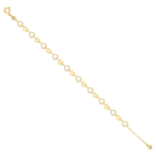 10Kt Gold Turkish Bracelet 8" (7"+1")