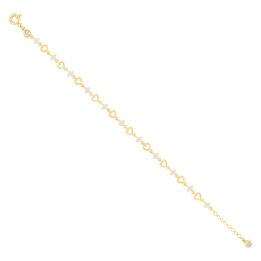 10Kt Gold Turkish Bracelet 8" (7"+1")