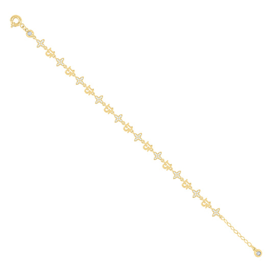 10Kt Gold Turkish Bracelet 8" (7"+1")