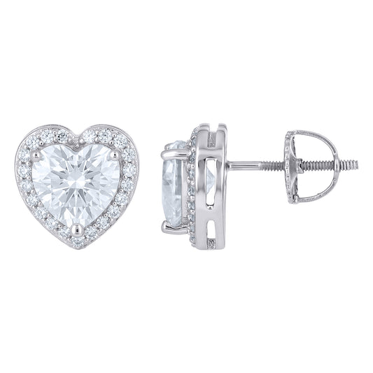 925 Sterling Silver Moissanite Earrings