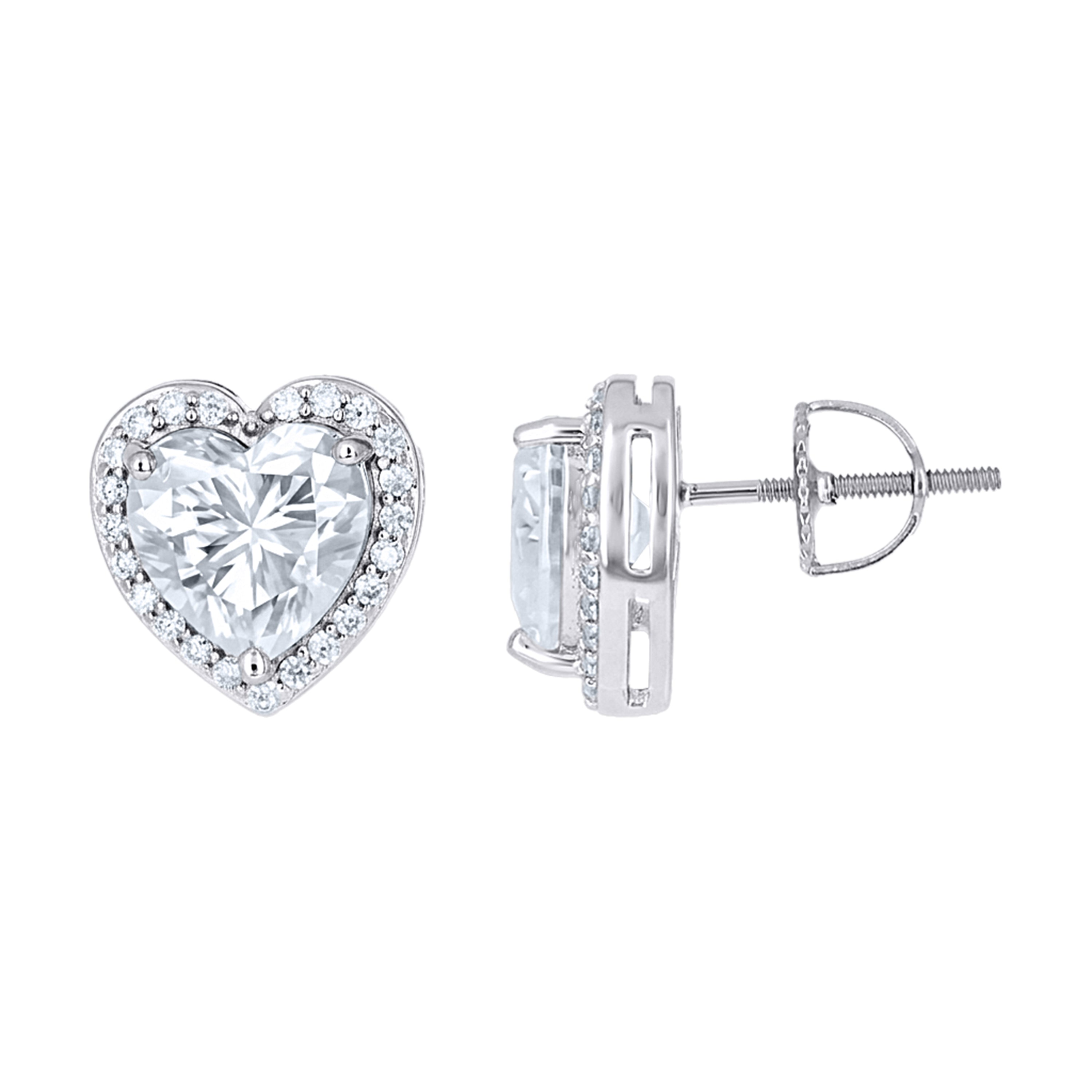 925 Sterling Silver Moissanite Earrings