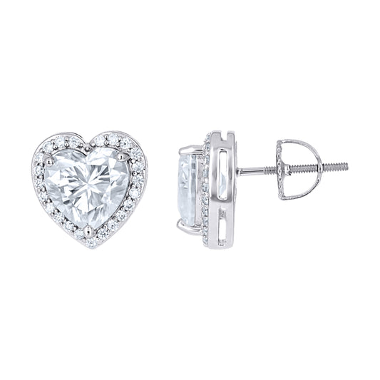 925 Sterling Silver Moissanite Earrings