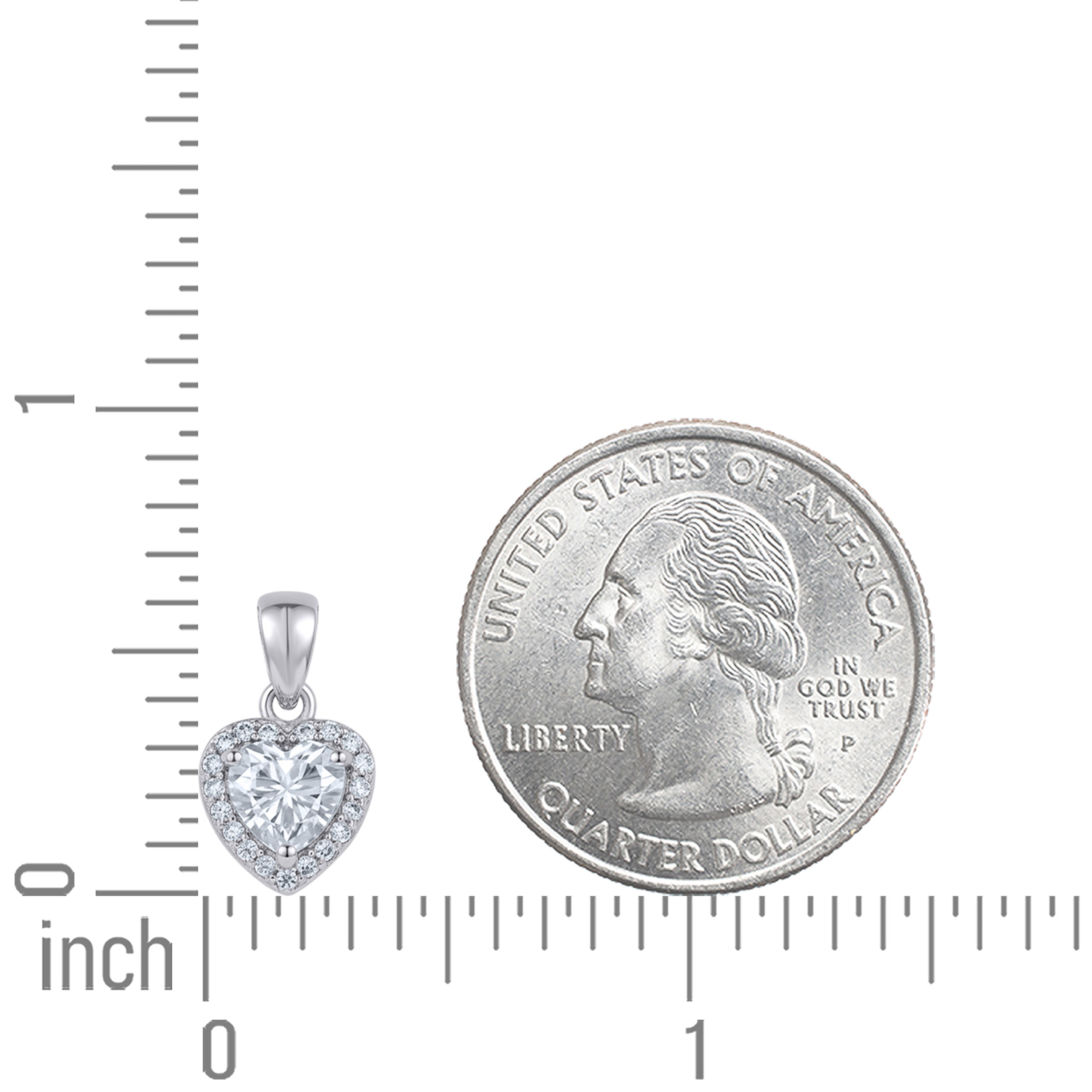925 Sterling Silver Moissanite Pendant