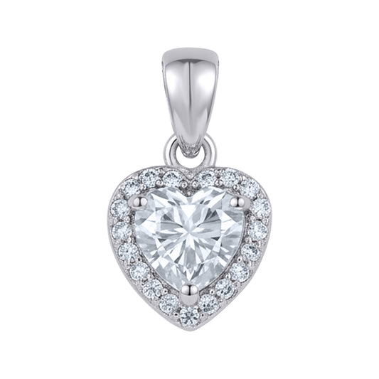 925 Sterling Silver Moissanite Pendant