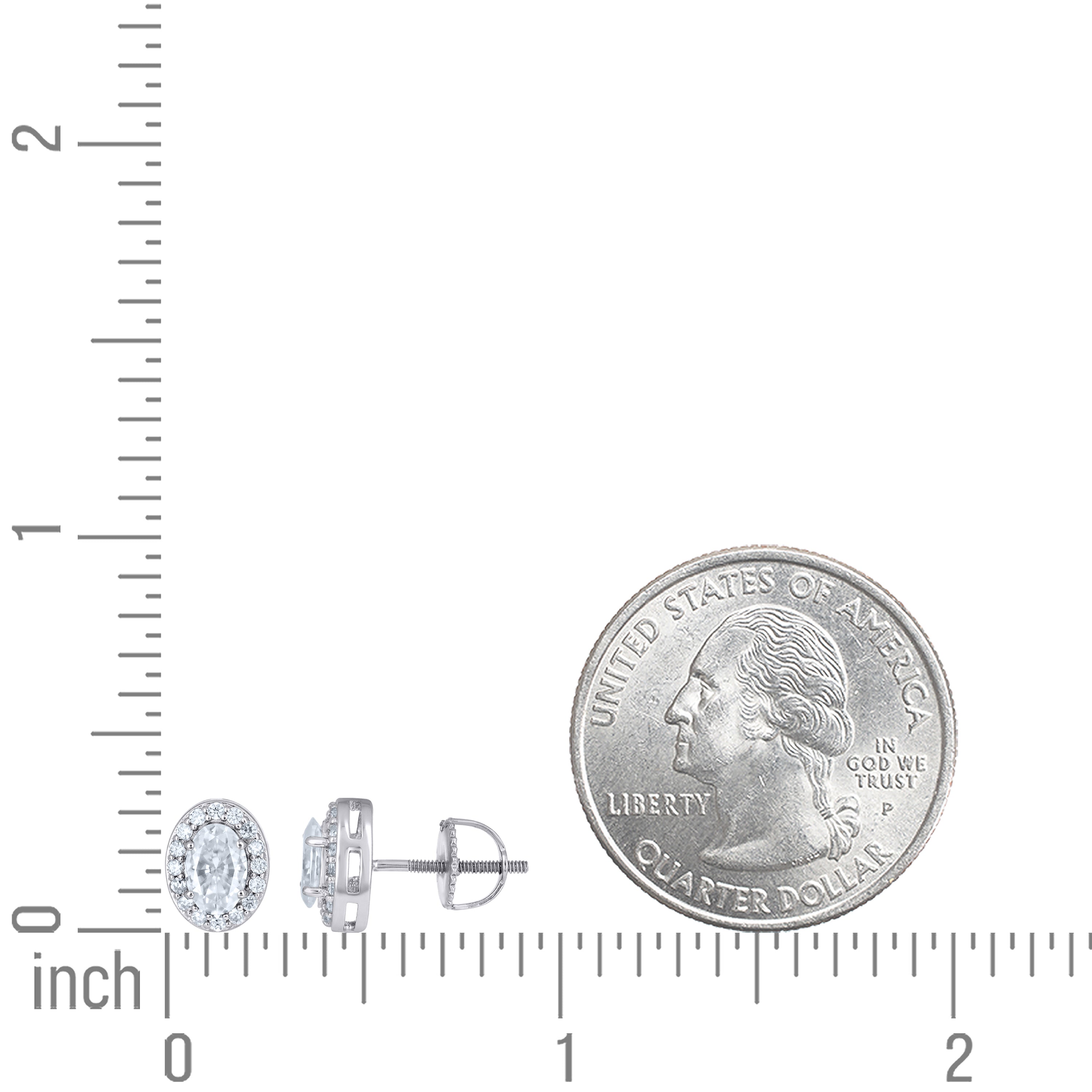 925 Sterling Silver Moissanite Earrings