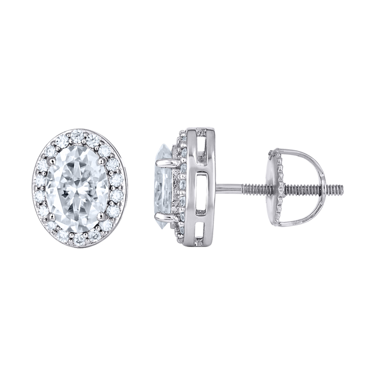 925 Sterling Silver Moissanite Earrings