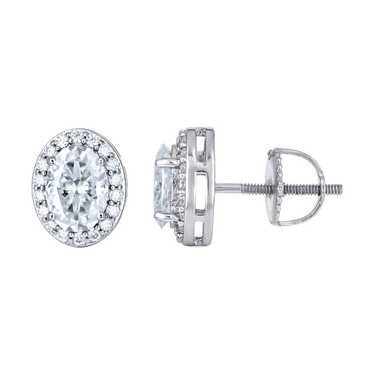 925 Sterling Silver Moissanite Earrings