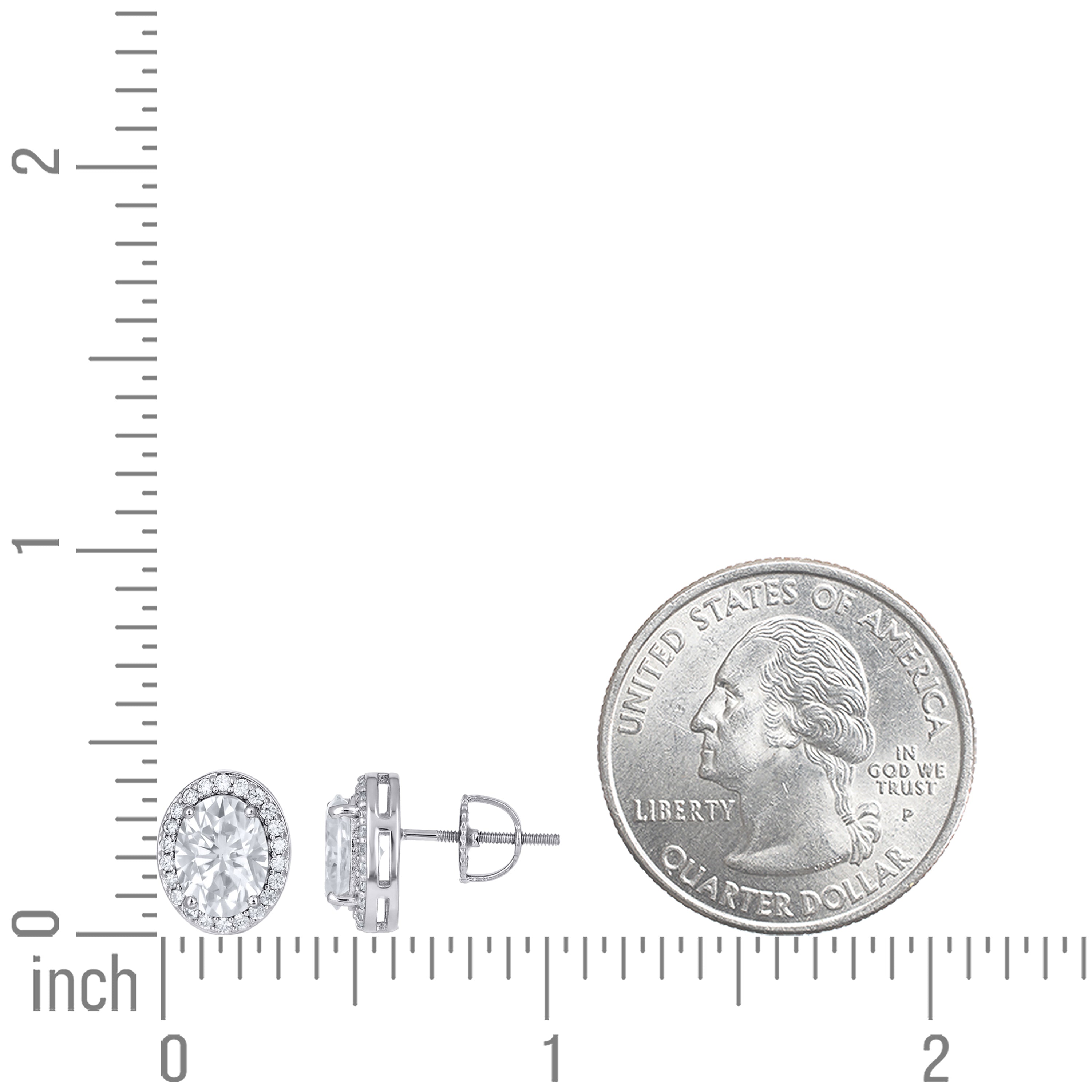 925 Sterling Silver Moissanite Earrings