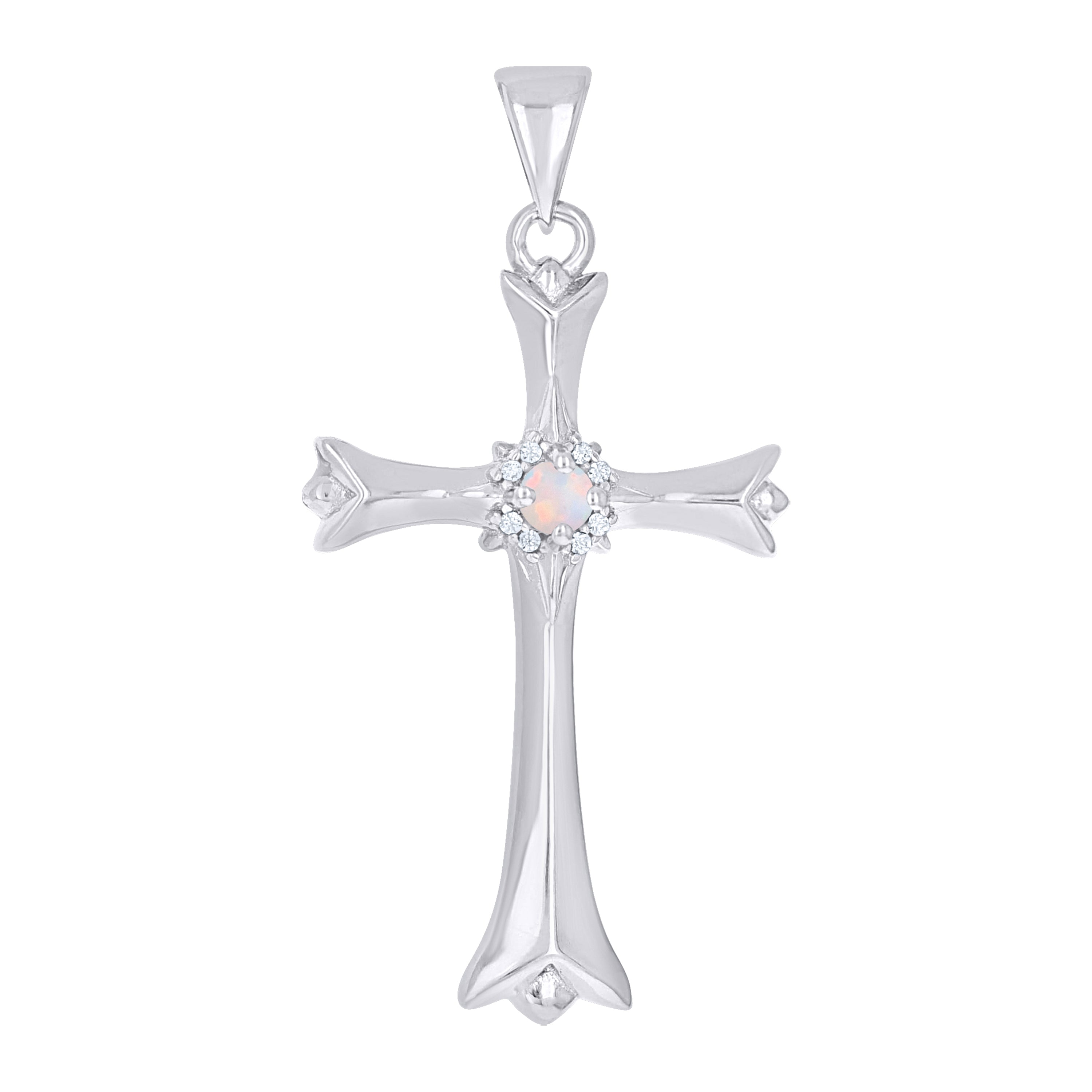 925 Sterling Silver Opal Pendant
