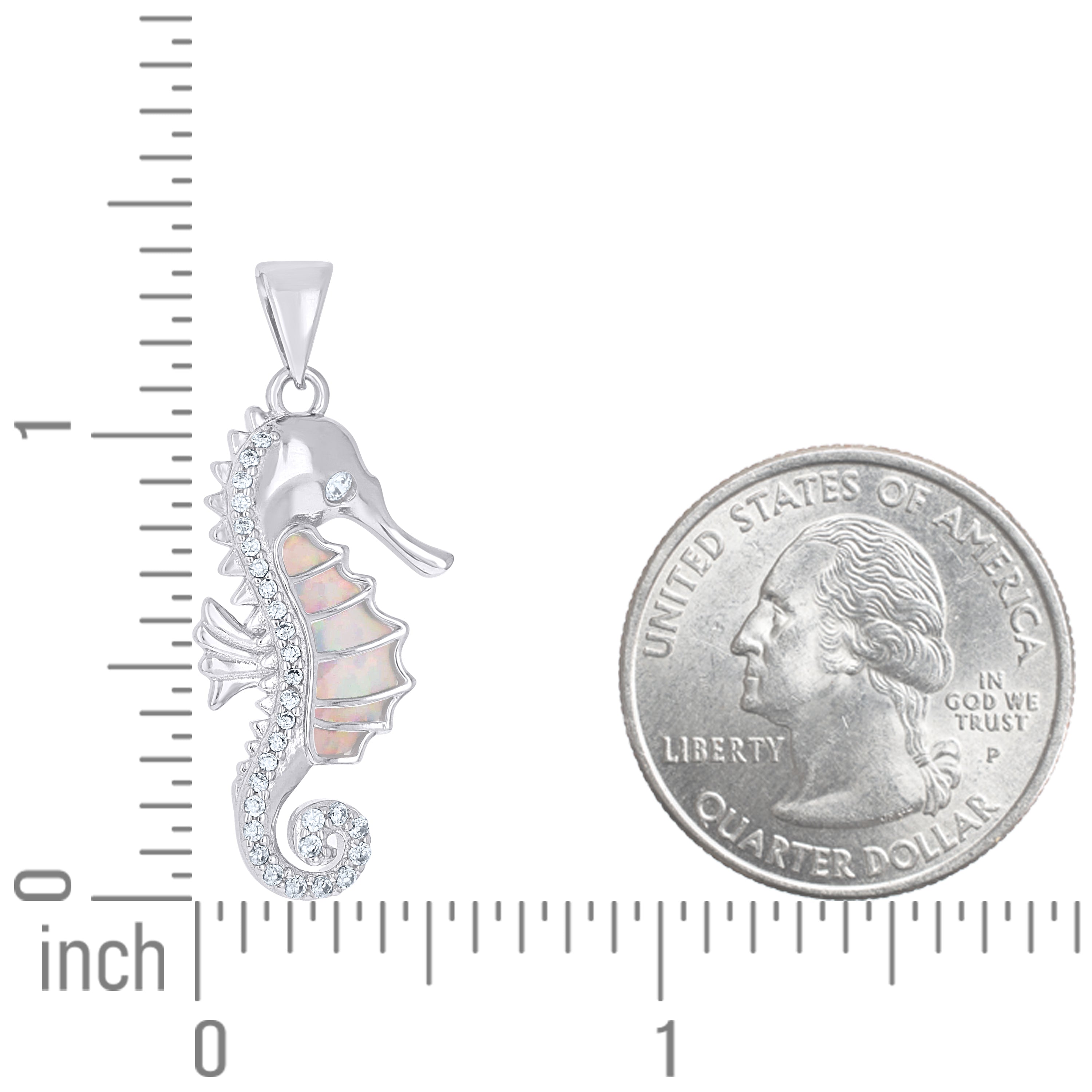 925 Sterling Silver Opal Pendant