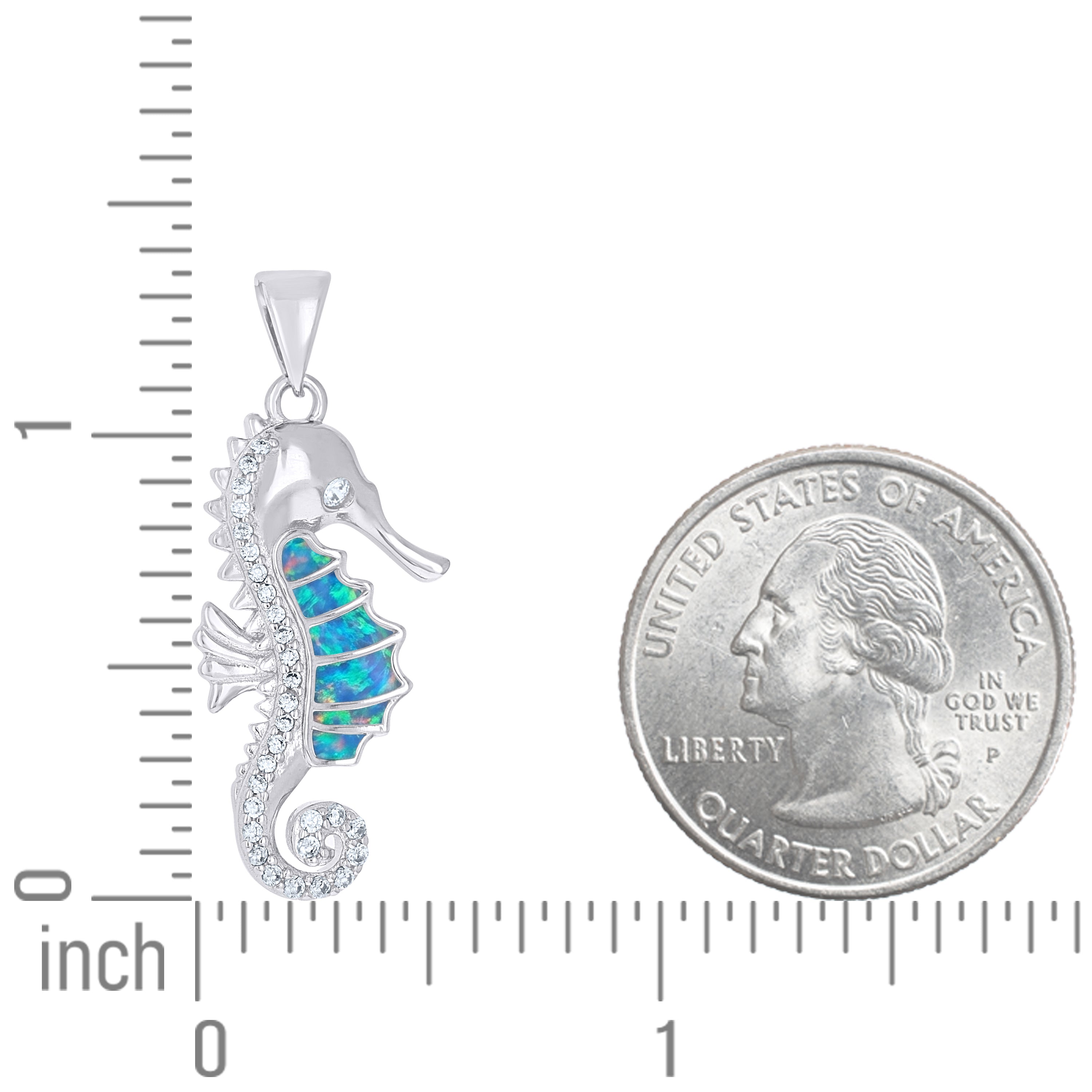 925 Sterling Silver Opal Pendant