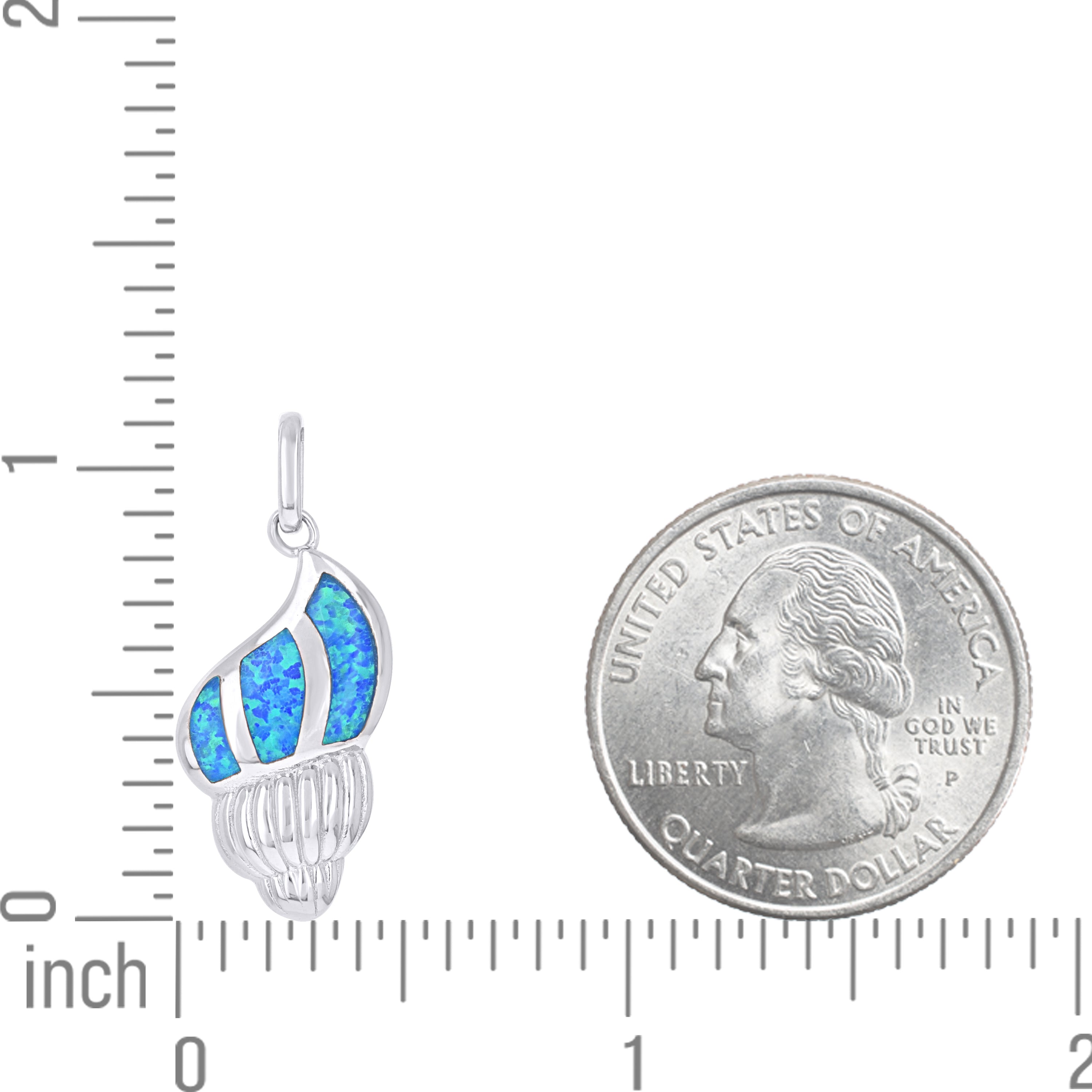 925 Sterling Silver Opal Pendant