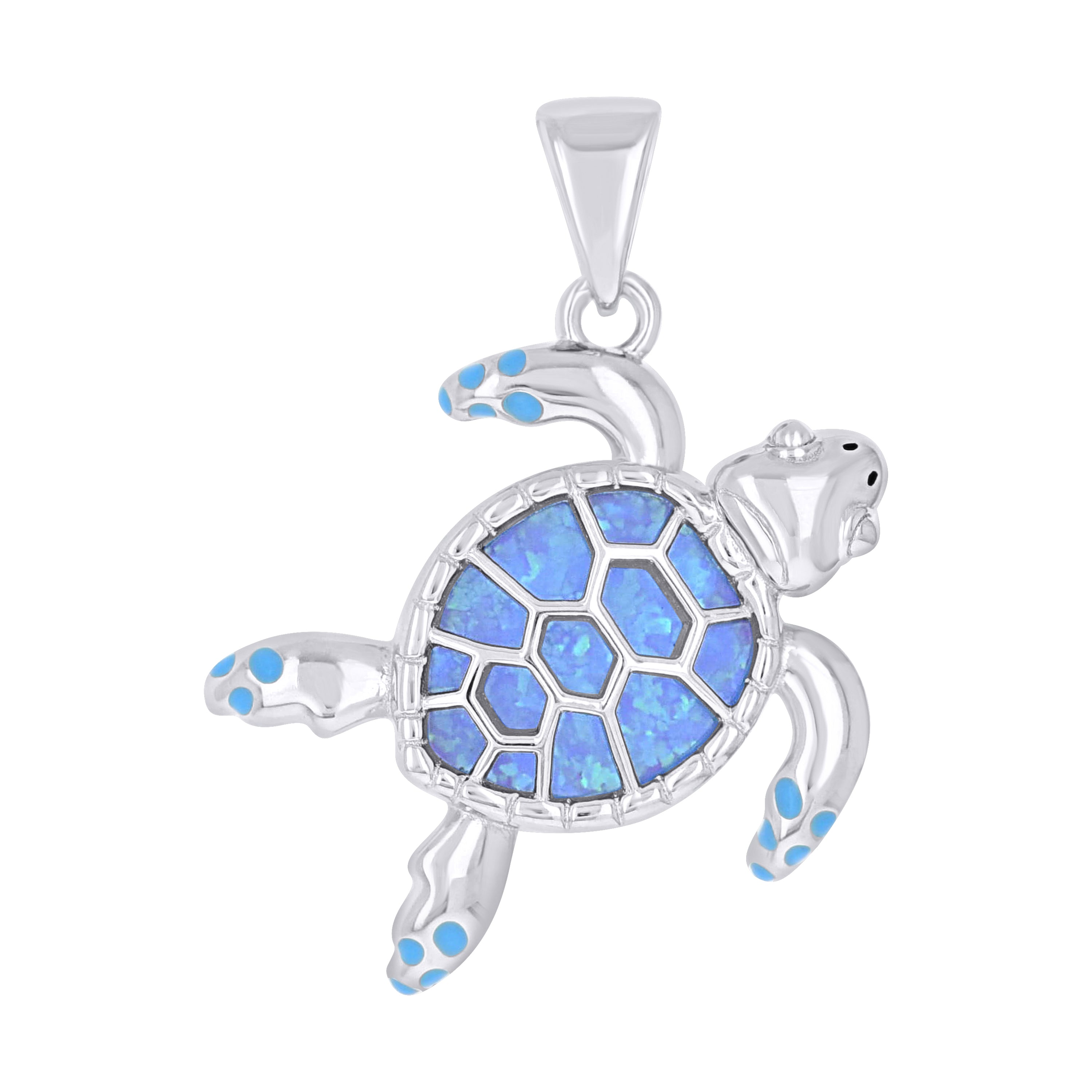 925 Sterling Silver Opal Pendant