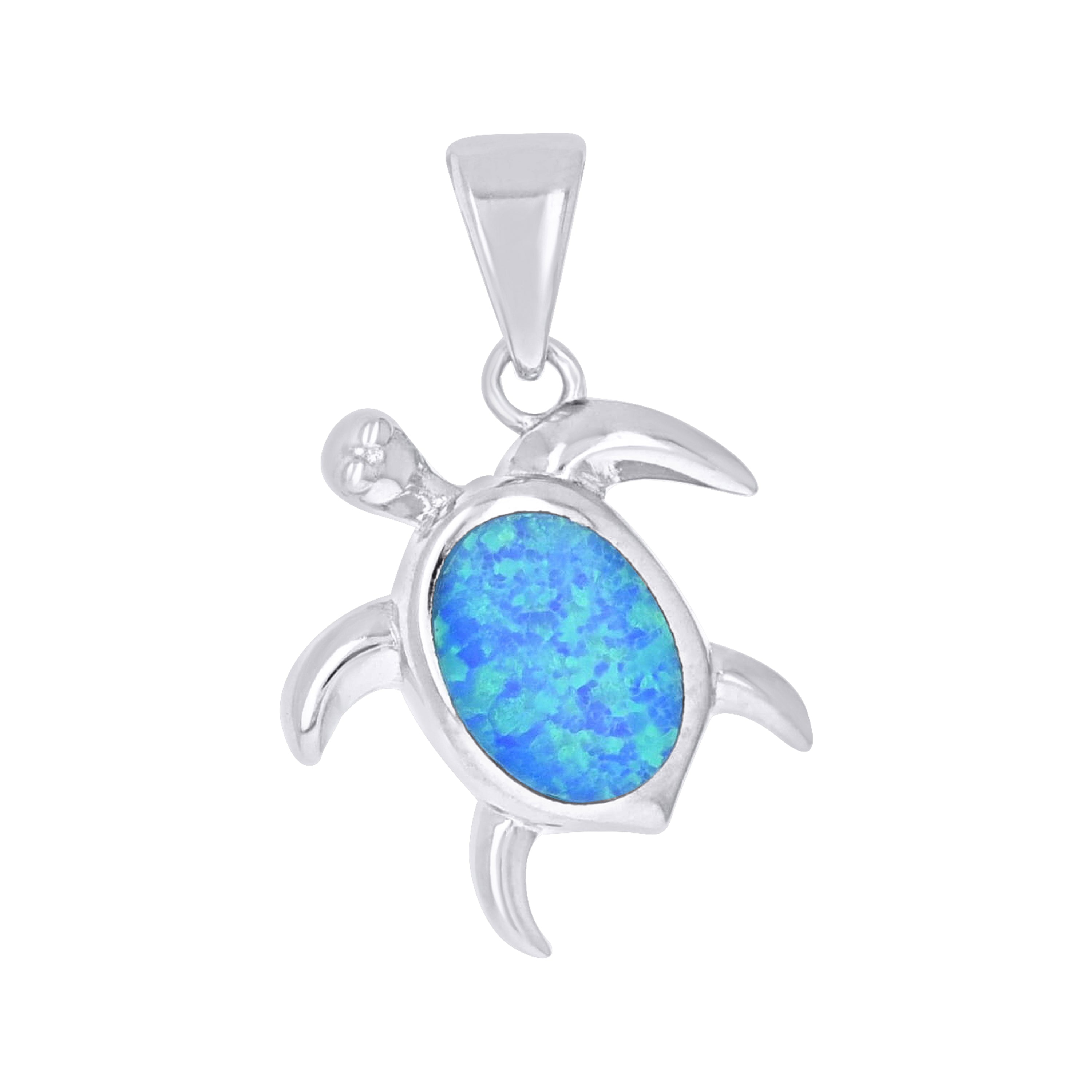 925 Sterling Silver Opal Pendant
