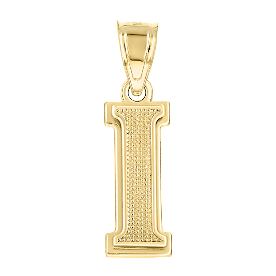 10Kt Gold Initial Letter  Pendant