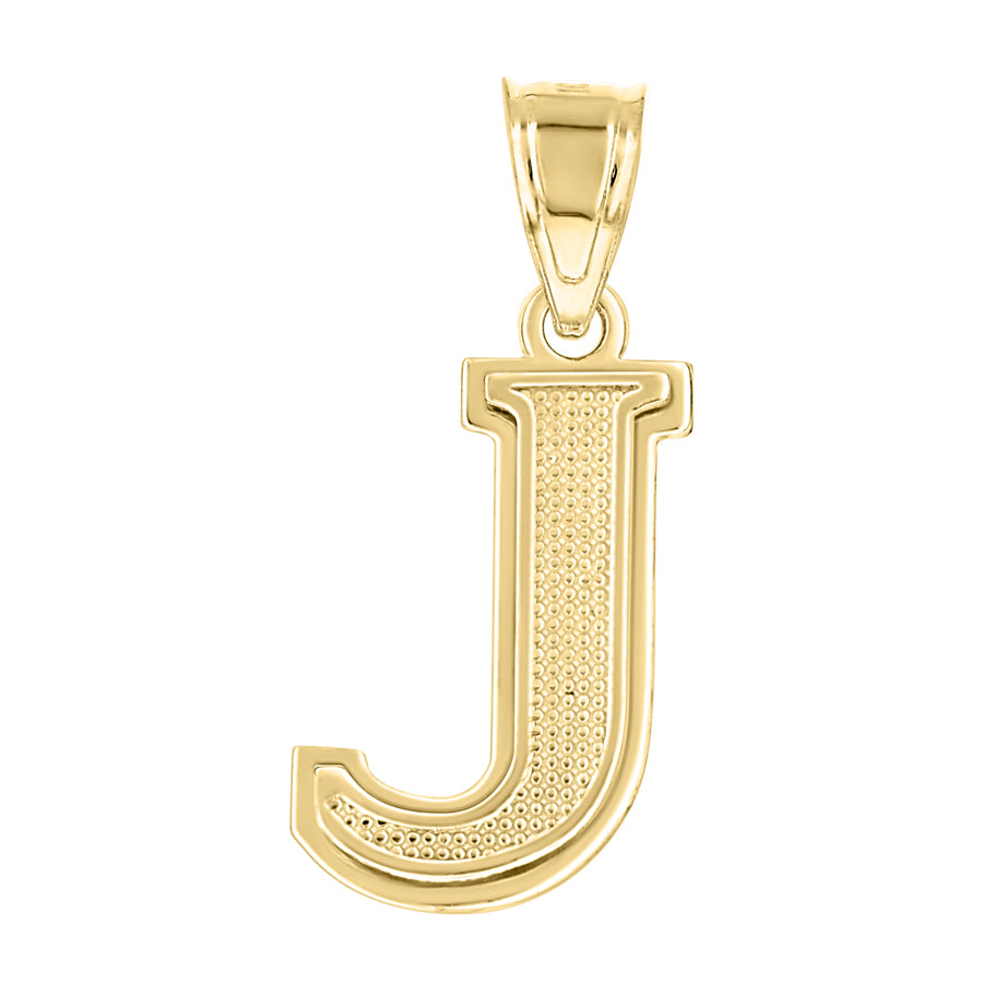 10Kt Gold Initial Letter  Pendant