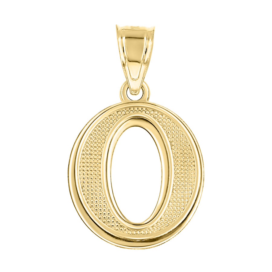 10Kt Gold Initial Letter  Pendant