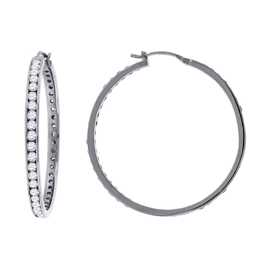 45mm-925 Cz-Stud Earring