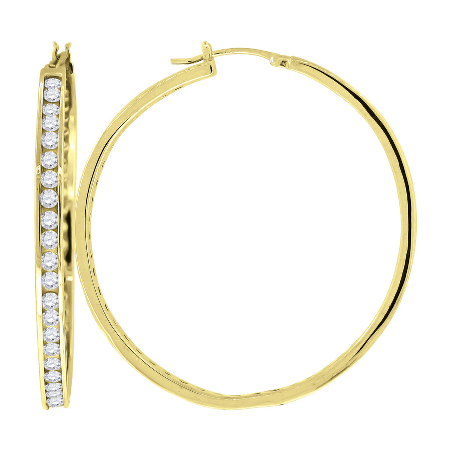 45mm-925 Cz-Stud Earring