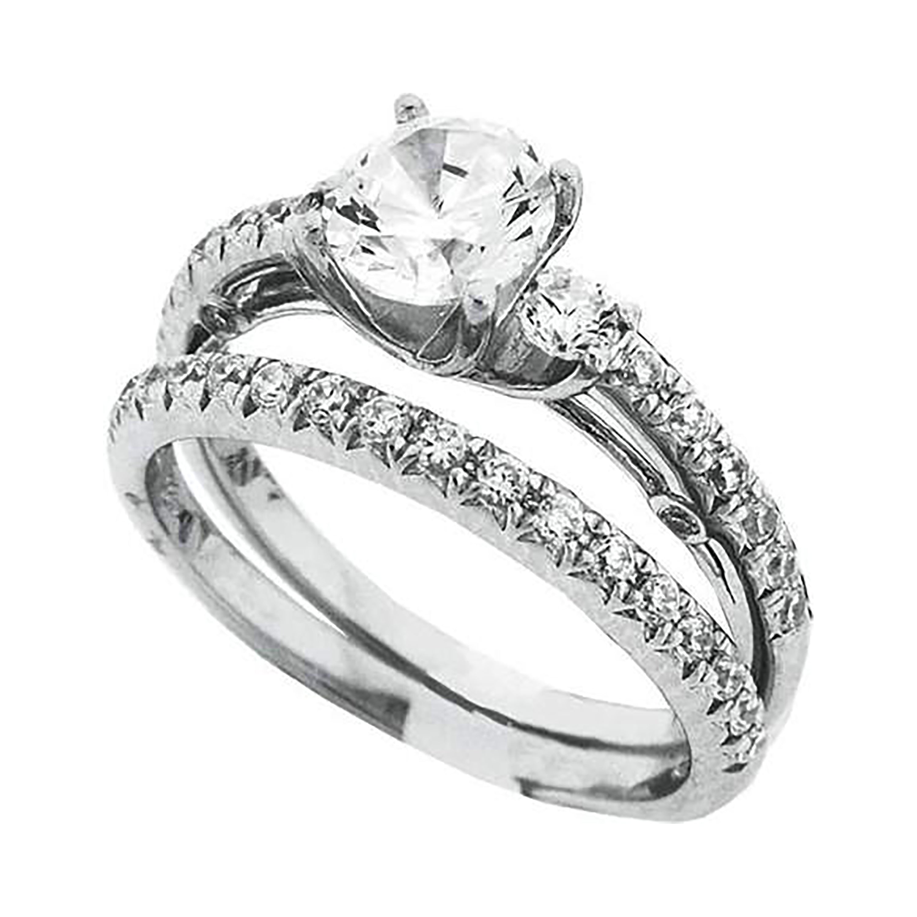925 Sterling Silver CZ Rings S6-S9