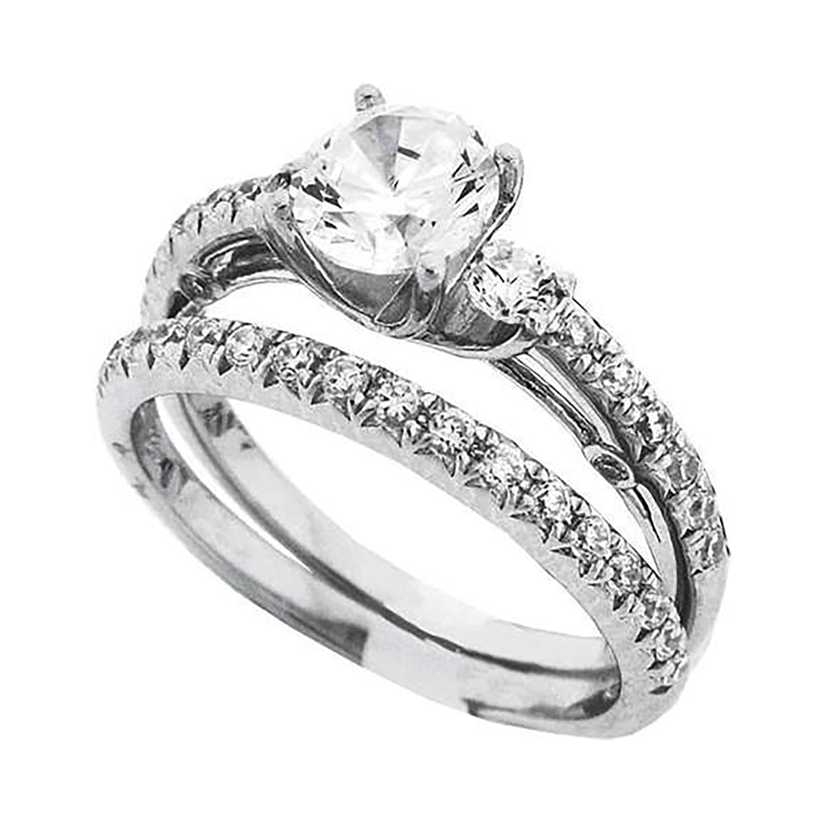 925 Sterling Silver CZ Rings S6-S9