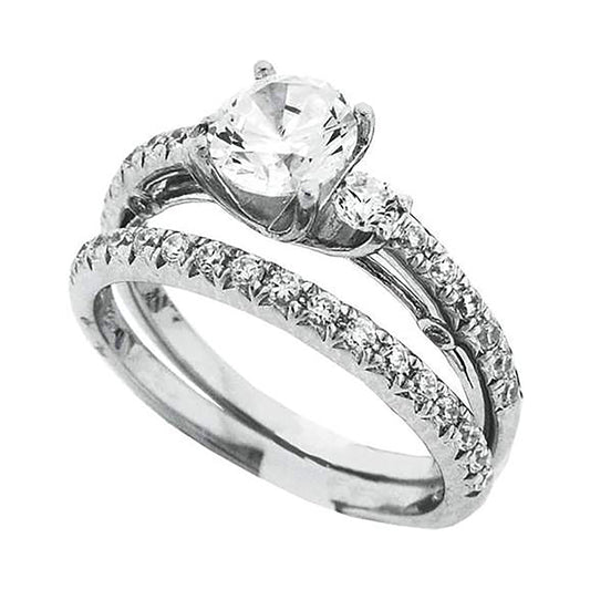 925 Sterling Silver CZ Rings S6-S9