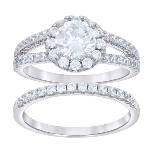 925 Sterling Silver Cz Ring S5-S10