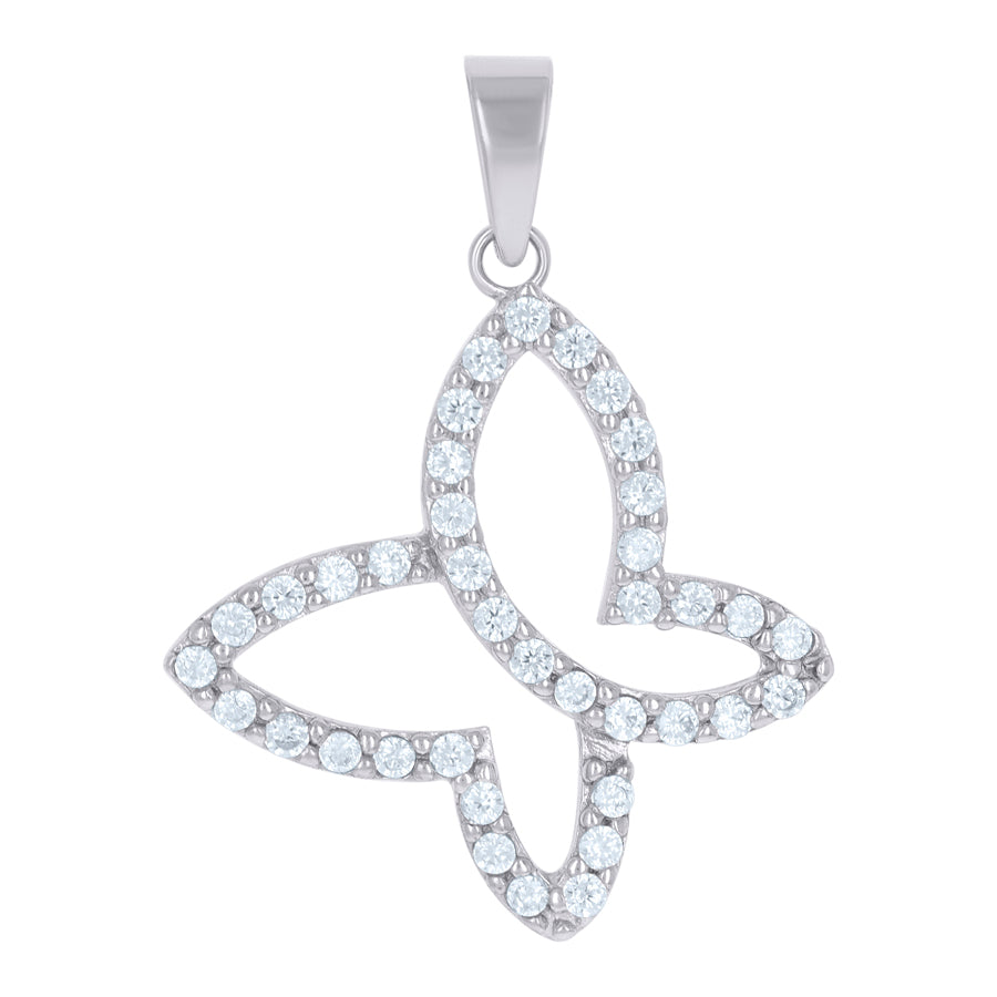 925-Cz Butterfly Pendant