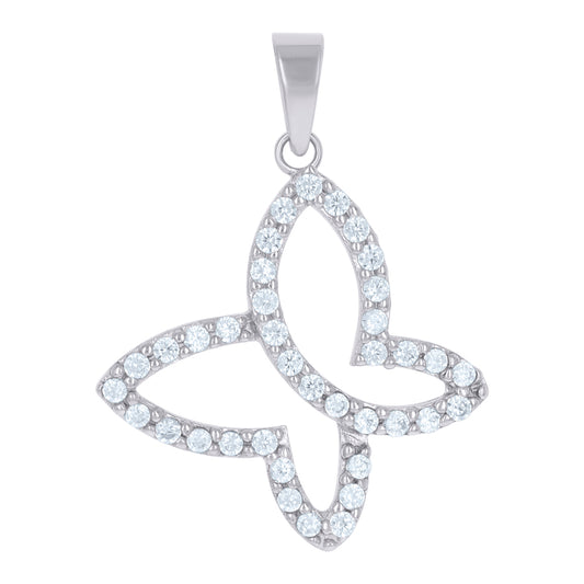 925-Cz Butterfly Pendant
