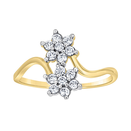 10Kt Gold Cz Ring