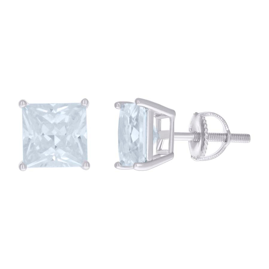 8mm-Square Cz-Stud Screw Back