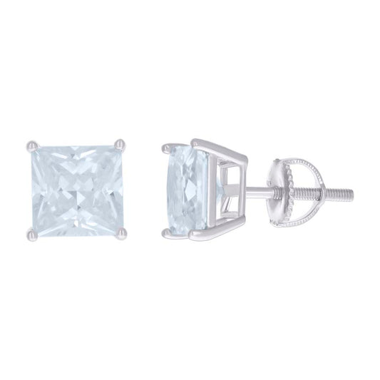 8mm-Square Cz-Stud Screw Back