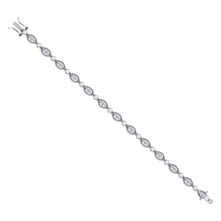 925-Fancy Cz Bracelet