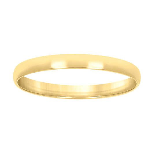 10KT GOLD REGFIT WEDDING BAND 2MM